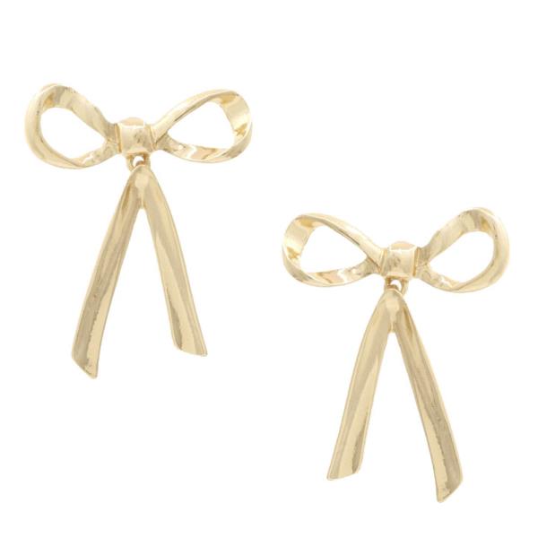 METAL BOW EARRING