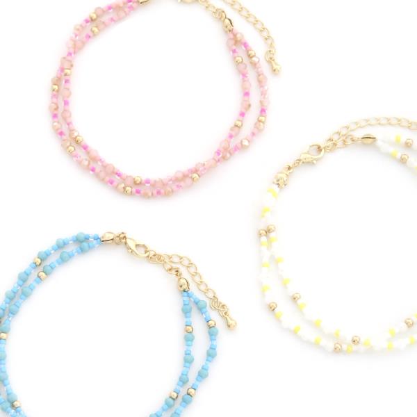 BEADED LAYERED BRACELET
