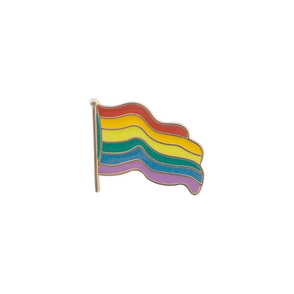 RAINBOW FLAG SHAPED PIN