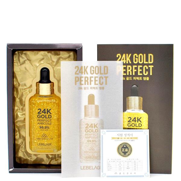 LEBELAGE 24K GOLD (99.9% PURE) PERFECT AMPOULE 1.69 FL OZ