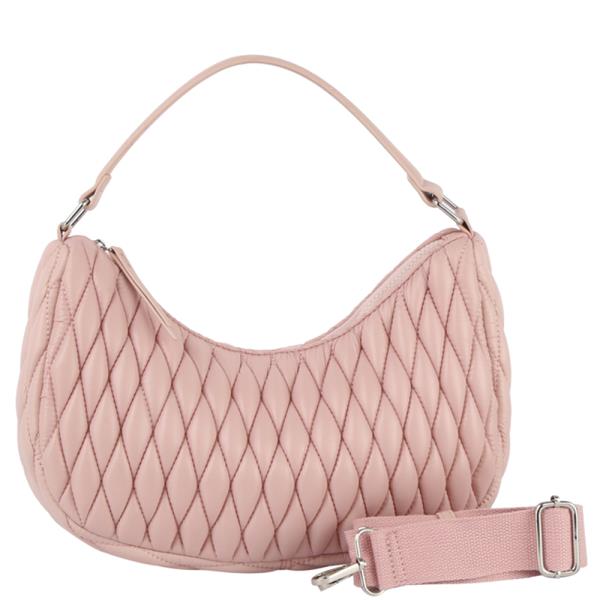 QUILTED SHOULDER BAG W STRAP