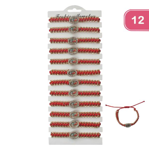 VIRGIN MARY METAL ADJUSTABLE BRACELET (12 UNITS)