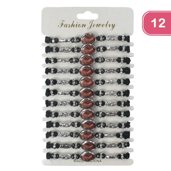 VIRGIN MARY STRING ADJUSTABLE BRACELET (12 UNITS)