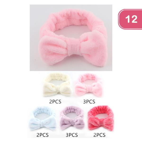WOMENS SPA FACIAL HEADBAND (12 UNITS)
