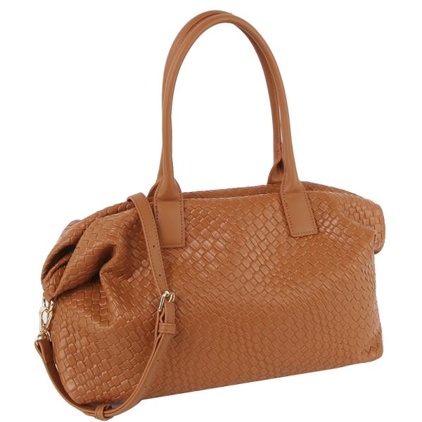 TEXTURED SHOULDER CROSSBODY TRAVEL BAG