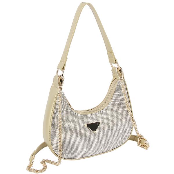RHINESTONE SHOULDER CROSSBODY BAG