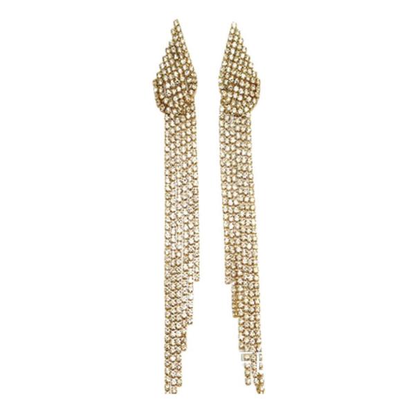 RHINESTONE FRINGE BRIDAL & PARTY EARRING