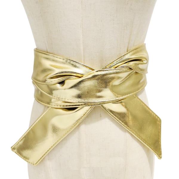 METALLIC FABRIC WRAPPING BELT