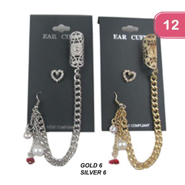 EAR CUFF DANGLE EARRING (12 UNITS)