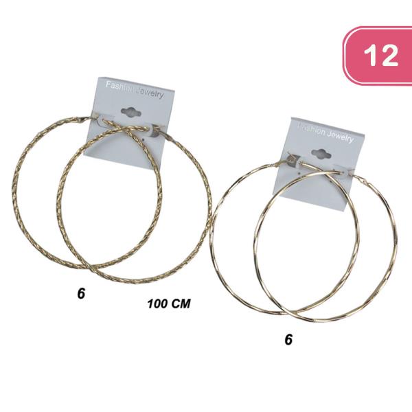 HOOP EARRING SET (12 UNITS)