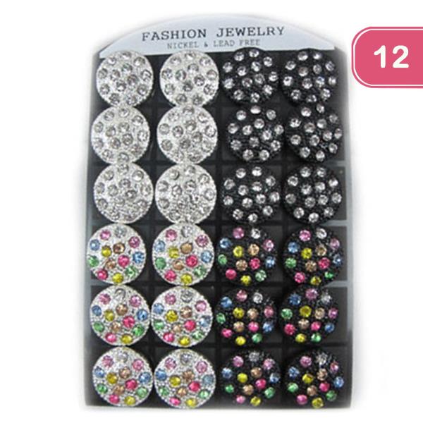 RHINESTONE EARRING (12 UNITS)