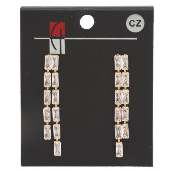 CRYSTAL RHINESTONE BRIDAL DROP EARRING