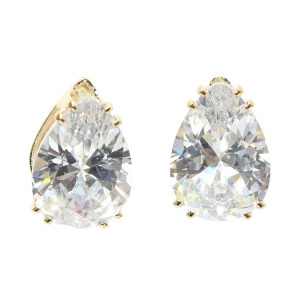 CRYSTAL RHINESTONE BRIDAL PARTY TEARDROP EARRING