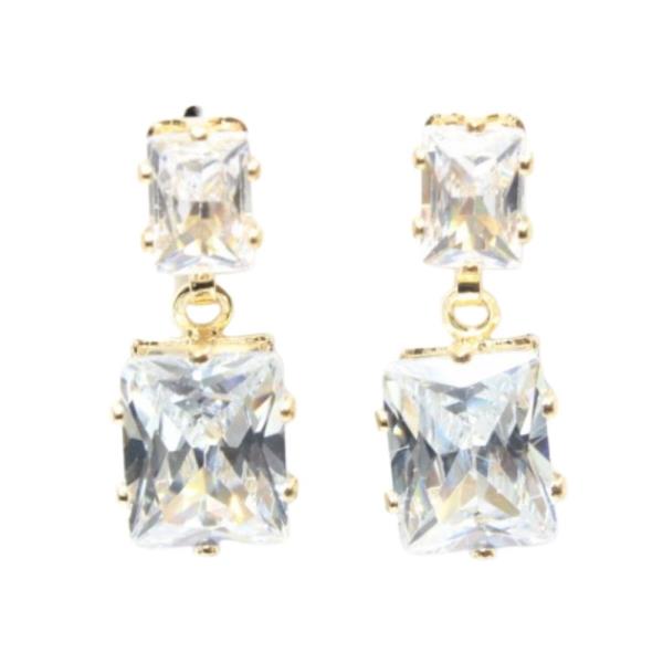 CRYSTAL RHINESTONE BRIDAL PARTY DANGLE EARRING