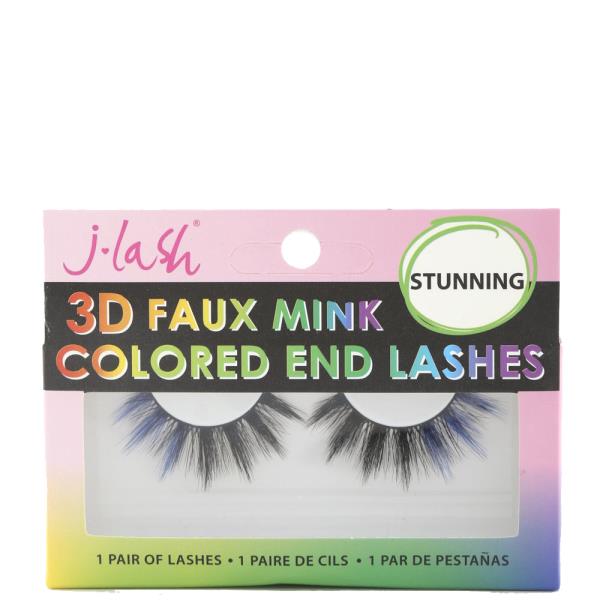 J LASH 3D FAUX MINK COLORED END LASHES