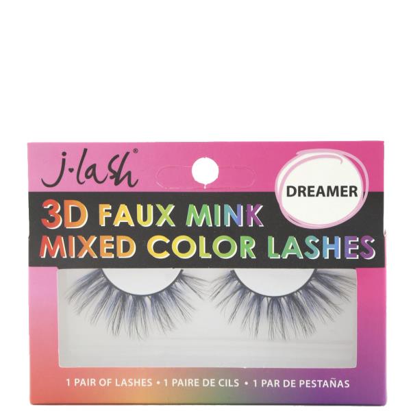 J LASH 3D FAUX MINK MIXED COLOR LASHES