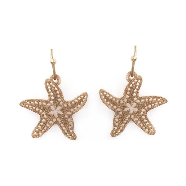 STARFISH VENTED HOOK EARRING
