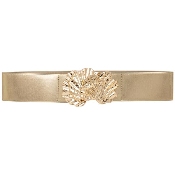 SEA SHELL SHAPE METAL ELASTIC WAIST BELT
