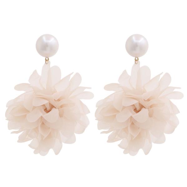 SDJ PEARL FLOWER DANGLE EARRING