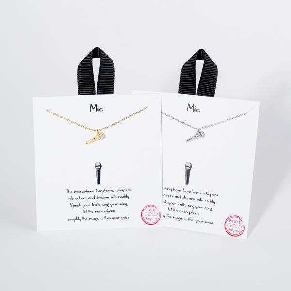 18K GOLD RHODIUM DIPPED MIC NECKLACE