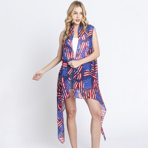 AMERICAN FLAG VEST