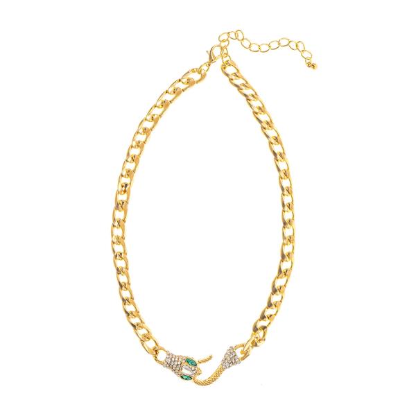 SNAKE HEAD CHAIN NECKLACE