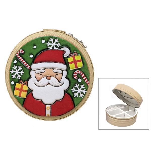 SANTA TOOLED LEATHER JEWELRY BOX