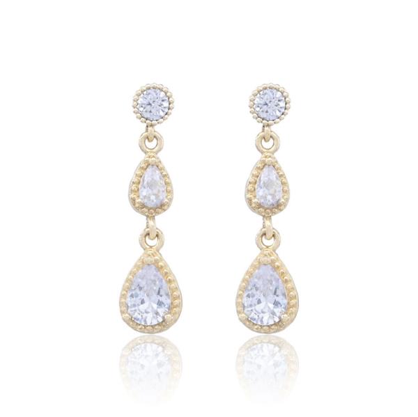 TEARDROP LINK DANGLE EARRING
