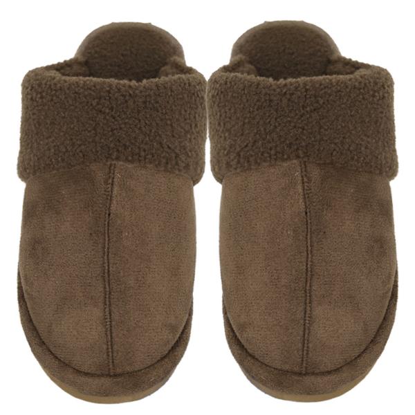 CC FAUX SUEDE SHERPA SLIPPERS - SM SIZE