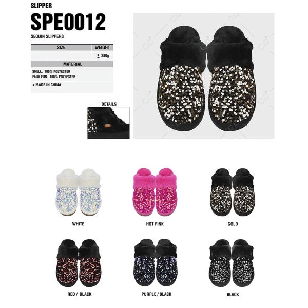 CC SEQUIN SLIPPERS - SM SIZE