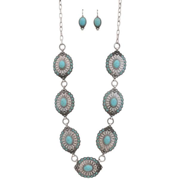 WESTERN CONCHO STATION NECKLACE