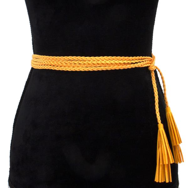 BRAIDED SUEDE BELT