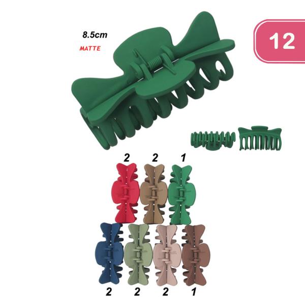 MATTE BIG HAIR CLIP (12 UNITS)