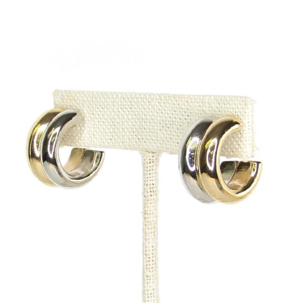 DOUBLE HOOP METAL EARRING