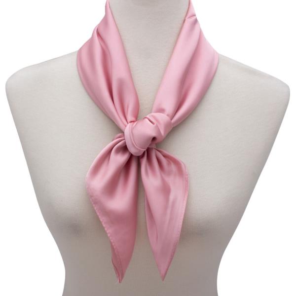 SATIN SOLID NECK SCARF