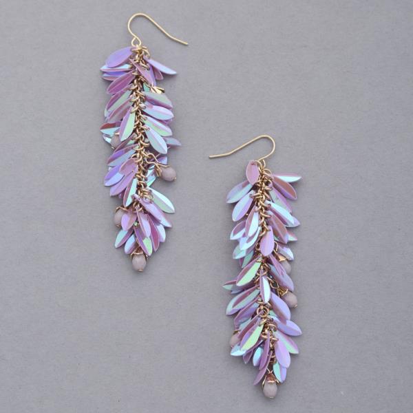 SEQUIN DANGLE EARRING