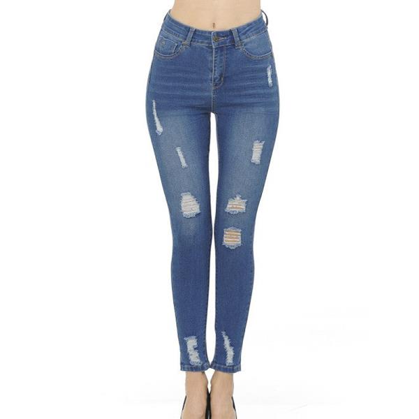 ($11.60 x 15PCS) PUSH-UP HIGH-RISE DESTRUCTED SKINNY IN TRUE STRETCH FABRIC
