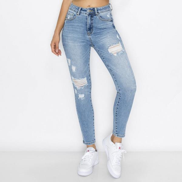 ($12.30 x 15PCS) AUTHENTIC DESTRUCTED SKINNY JEAN