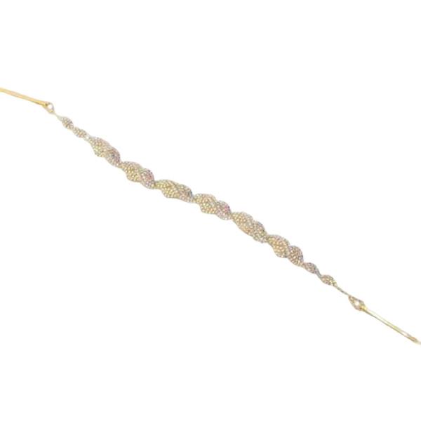 TEXTURED METAL LINK HEADBAND
