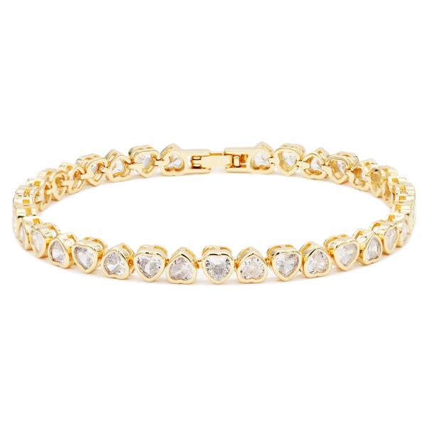 HEART LINK METAL BRACELET
