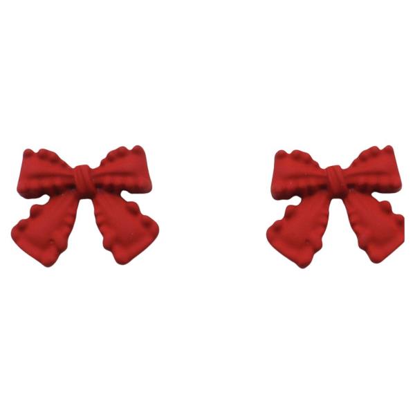 HOLIDAY BOW STUD EARRING