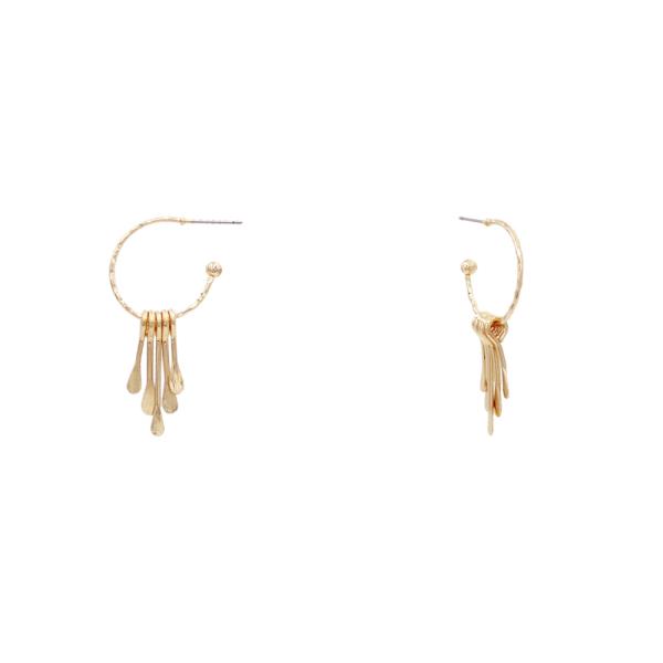 TASSEL METAL HOOP EARRING
