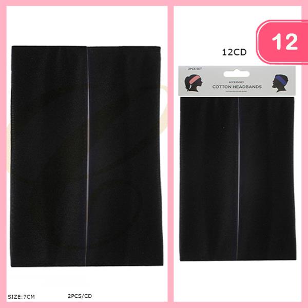COTTON HEADBAND (12 UNITS)
