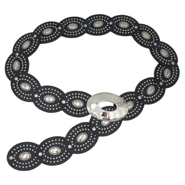 ORGANIC OVAL DISC LINK BOHO BELT