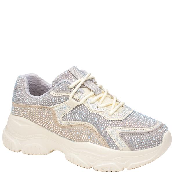 RHINESTONES LACED SNEAKER 12 PAIRS