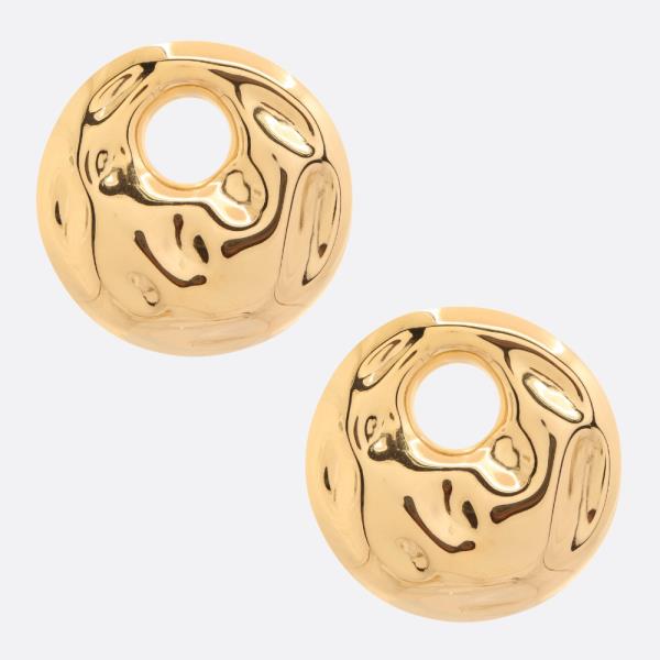 ROUND METAL EARRING