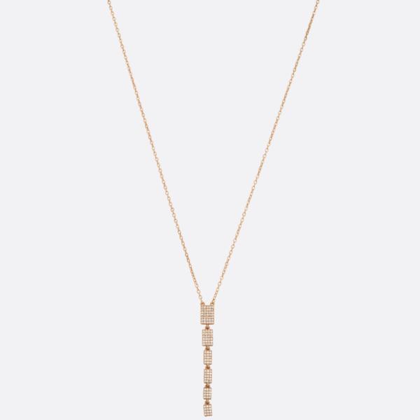 SDJ RHINESTONE METAL NECKLACE
