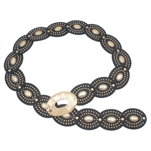 ORGANIC OVAL DISC LINK BOHO BELT
