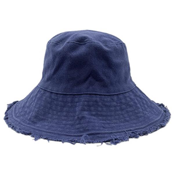 DISTRESSED BRIM WIRE BUCKER HAT