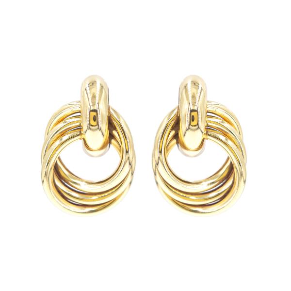 GEOMETRIC KNOT POST EARRING